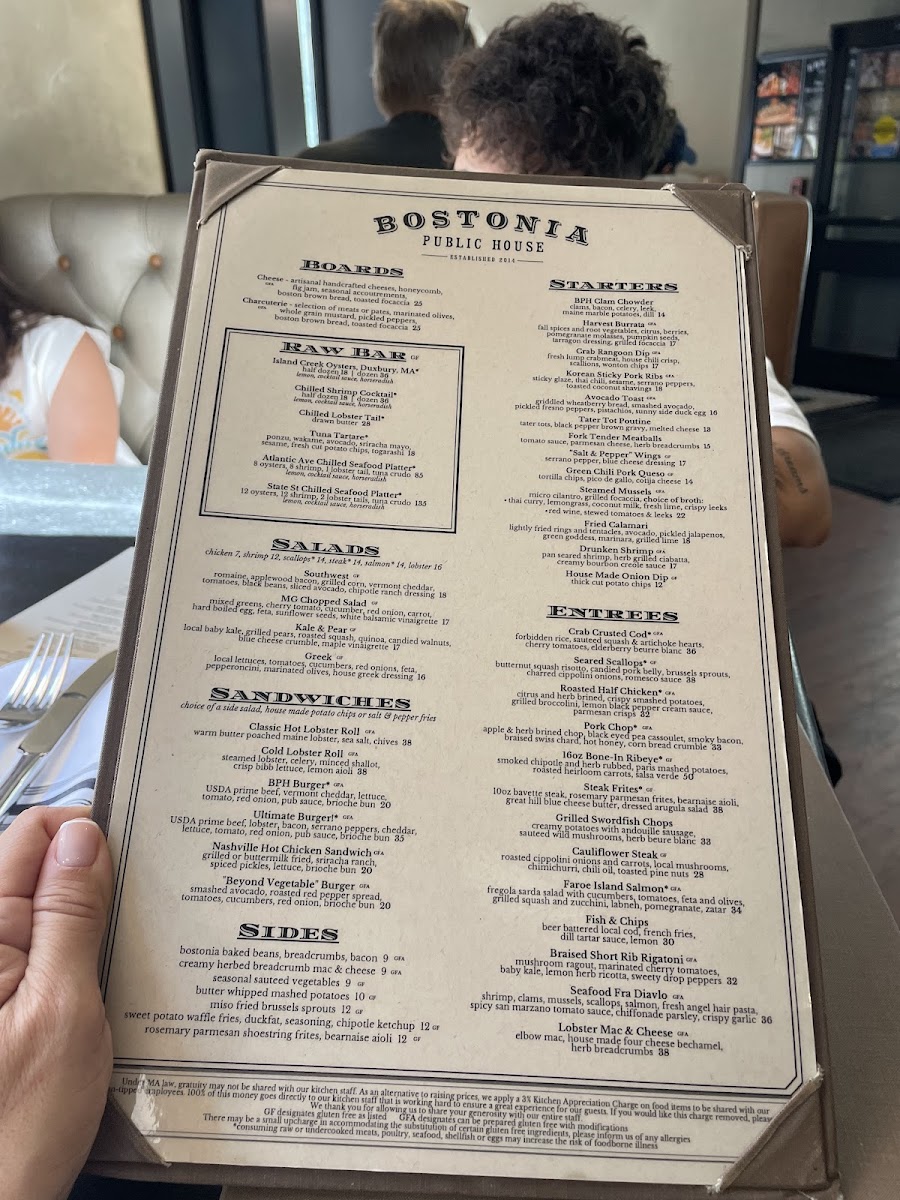 Bostonia Public House Menu - Image 2