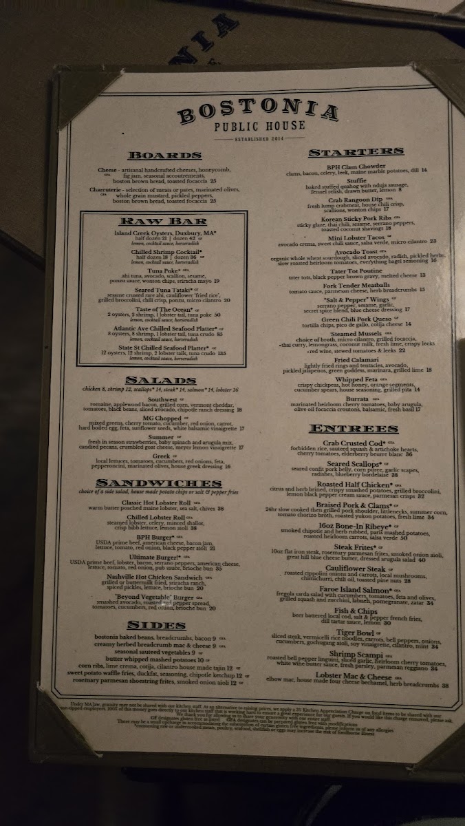 Bostonia Public House Menu - Image 3