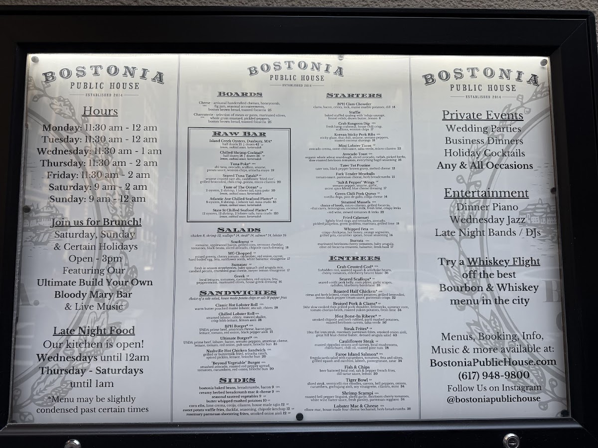 Bostonia Public House Menu - Image 4